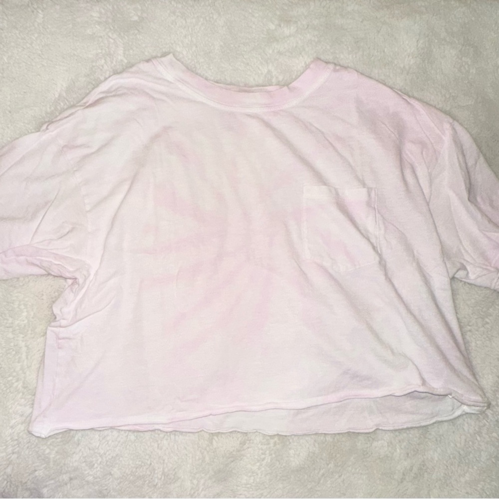 American Eagle Outfitters Light Pink Crop Top